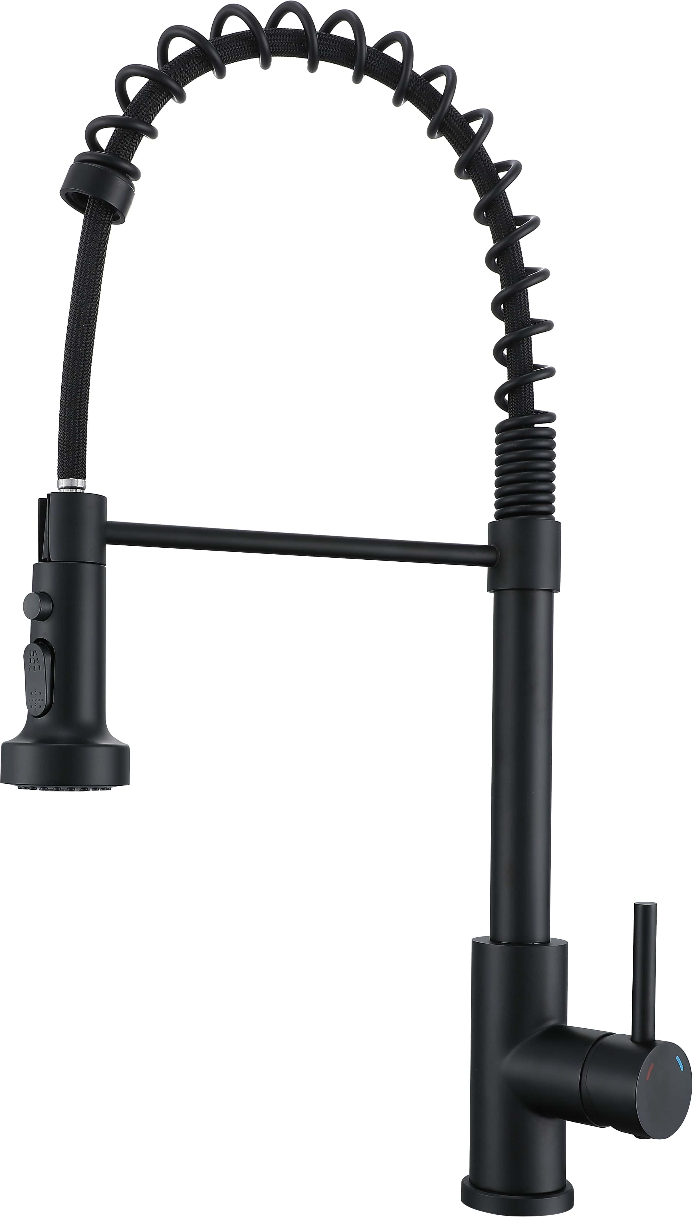 Bateria kuchenna stojąca RUVETTI AMAURO full black z wyciąganą wylewką na sprężynie