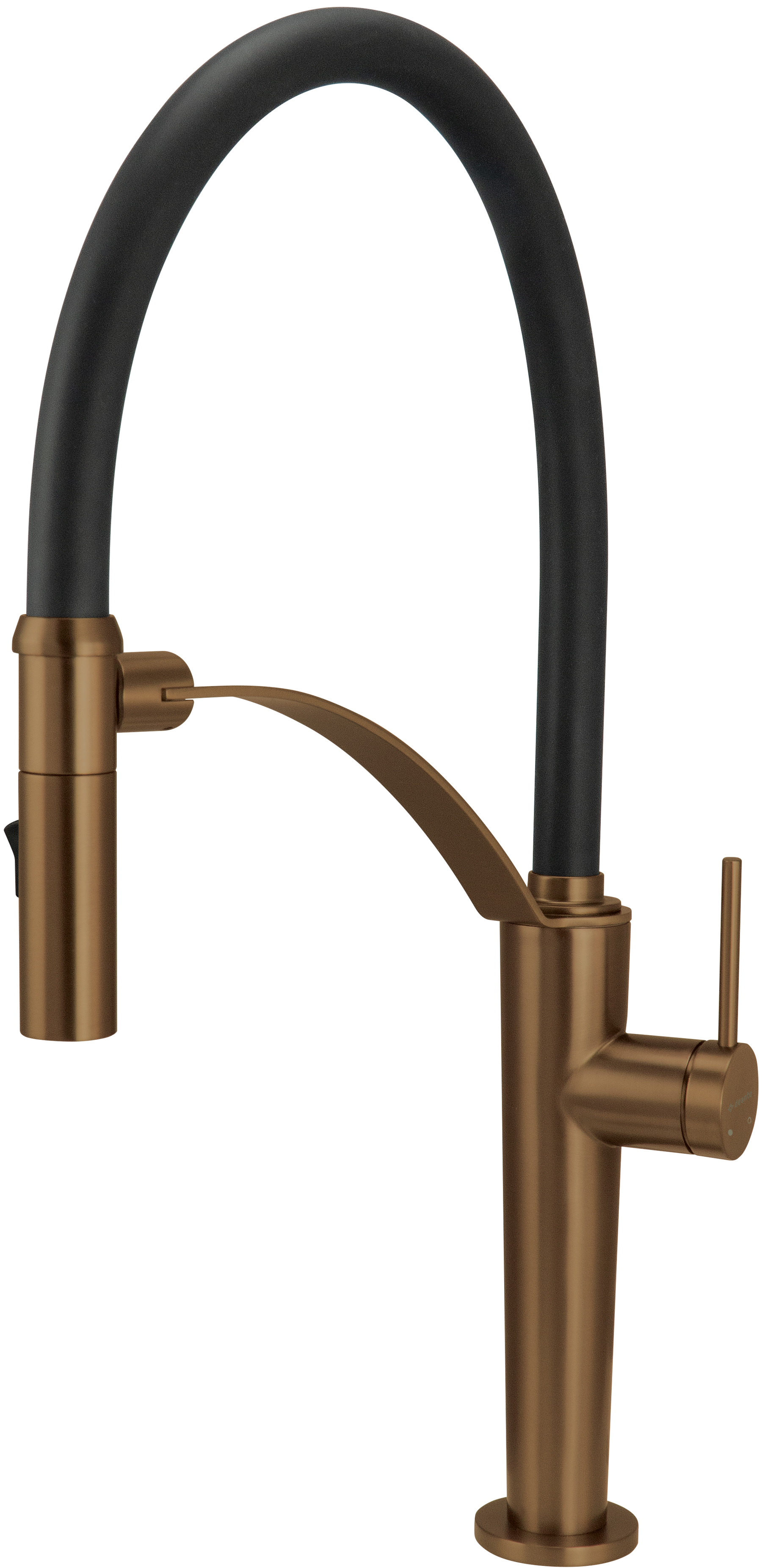 Bateria kuchenna Deante CORDA brąz szczotkowany z elastyczną wylewką