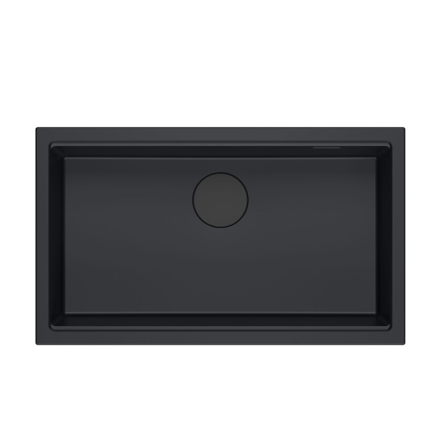 Zlewozmywak granitowy QUADRON LOGAN 110 PURE CARBON w kuchni