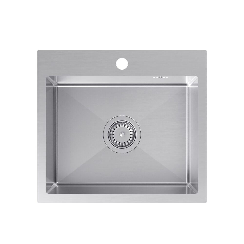 Zlewozmywak stalowy QUADRON LUKE 100 50x45 widok z góry