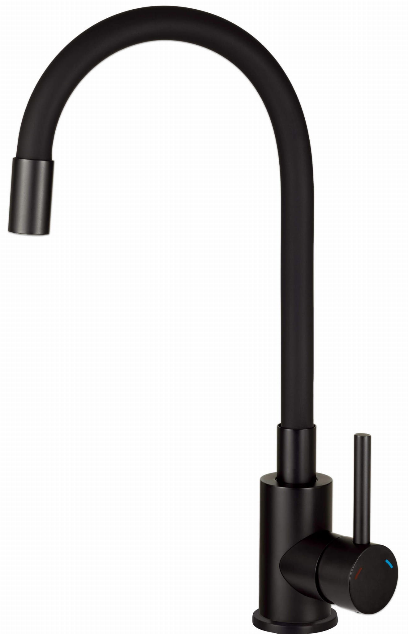 Bateria kuchenna Deante LUNO z giętą wylewką NERO