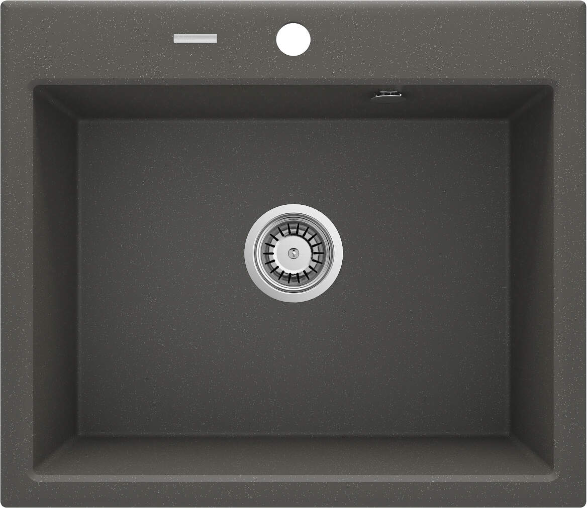 Deante Zlewozmywak granitowy ANDANTE ANTRACYT METALIK 1-komorowy