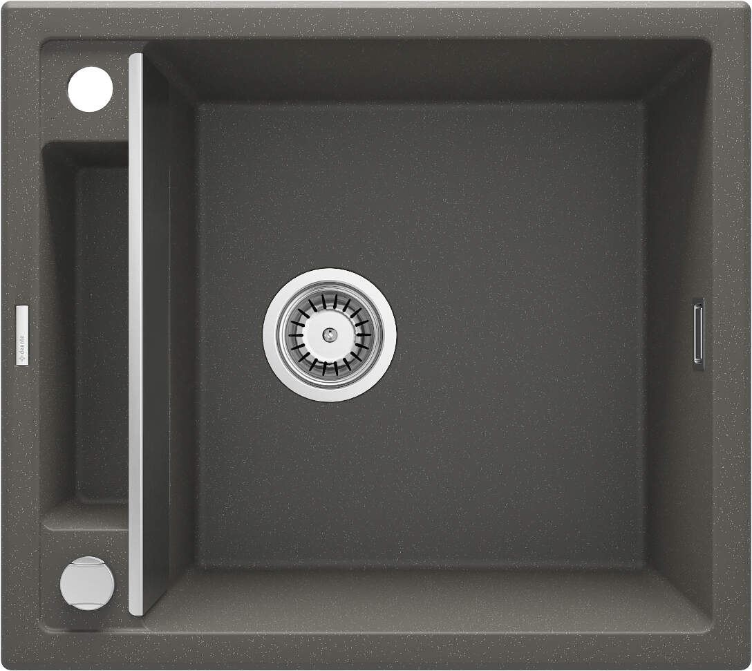 Deante Zlewozmywak granitowy magnetyczny MAGNETIC ANTRACYT METALIK  1-komorowy
