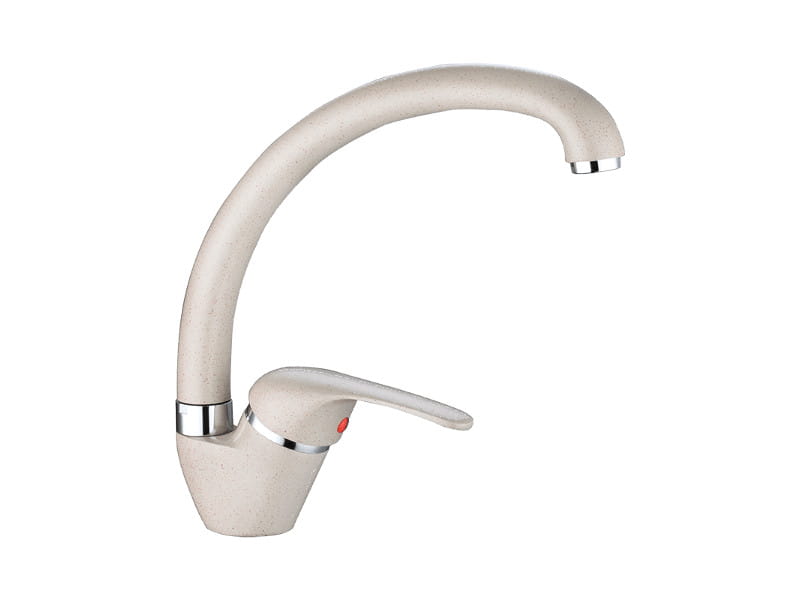 Bateria kuchenna zlewozmywakowa stojąca z wylewką INGA  BEŻ