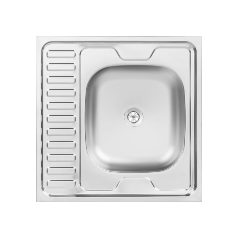 Schemat techniczny zlewozmywaka stalowego Kuchinox 60x60