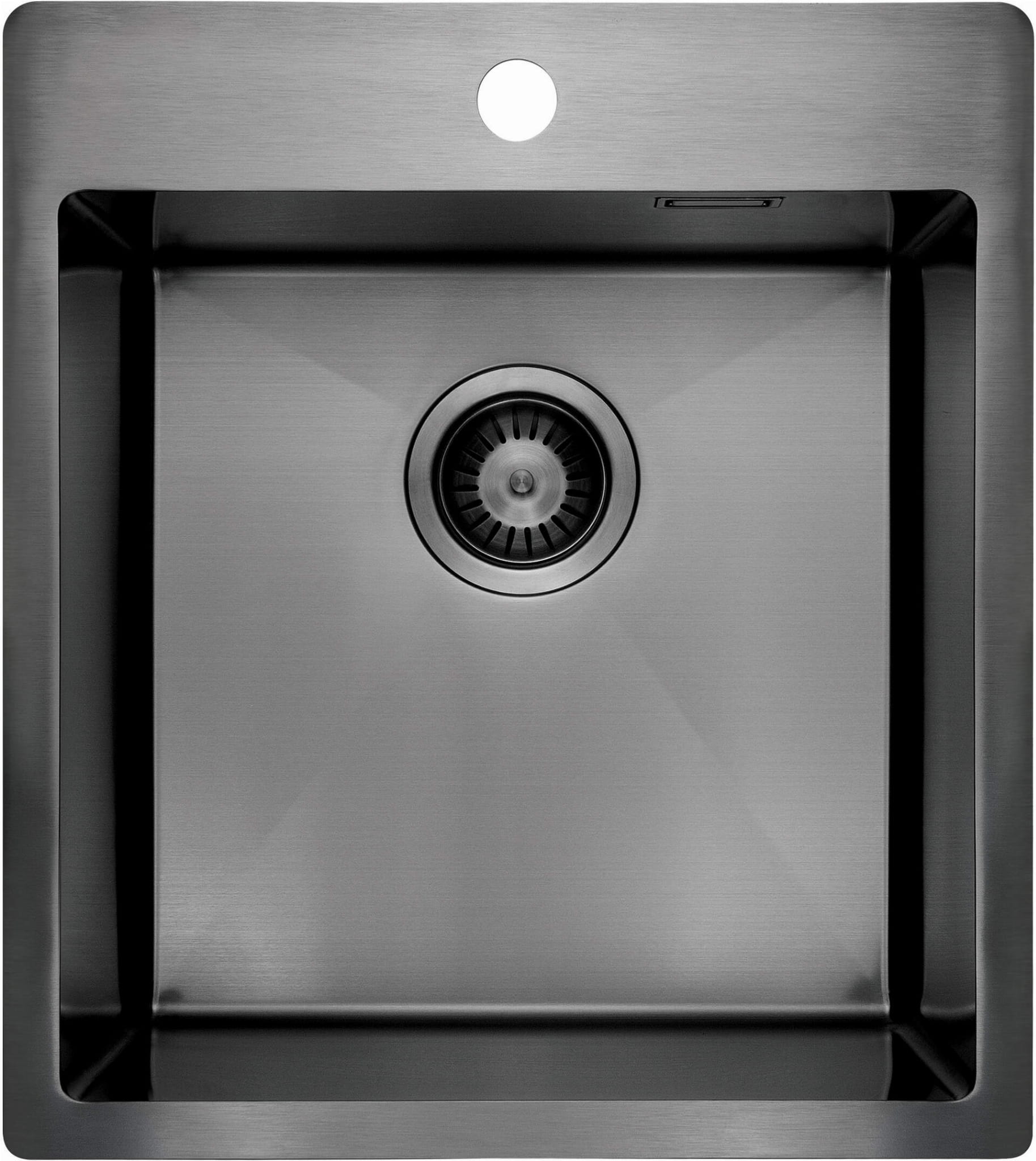 Deante Zlewozmywak stalowy OLFATO PRECIOUS 450 x 505 x 200 TITANIUM 1-komorowy