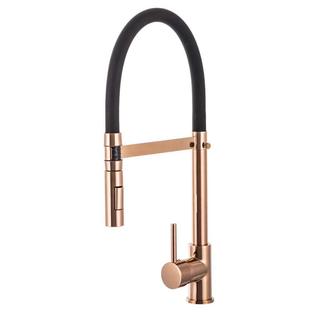 Bateria kuchenna z wyciągana wylewką VENTO ROSEGOLD