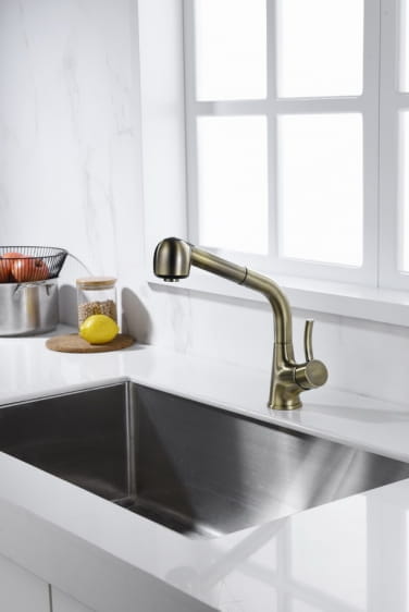 Bateria kuchenna zlewozmywakowa Blue Water Retra - Mosiądz Antyczny