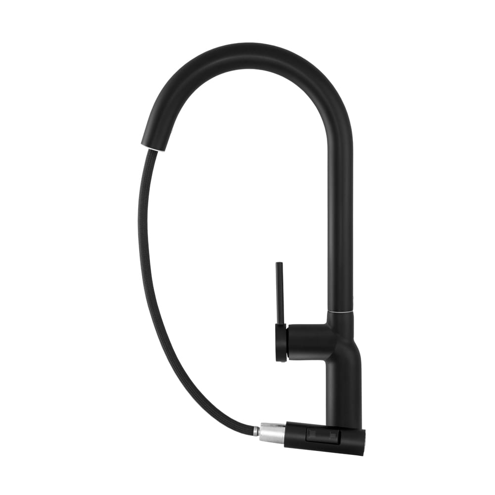 Bateria zlewozmywakowa stojąca z wyciąganą wylewką VERA CZARNA