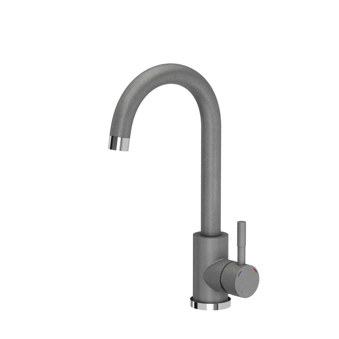 Bateria kuchenna stojąca QUADRON KATE kolor SILVER STONE (SZARY)