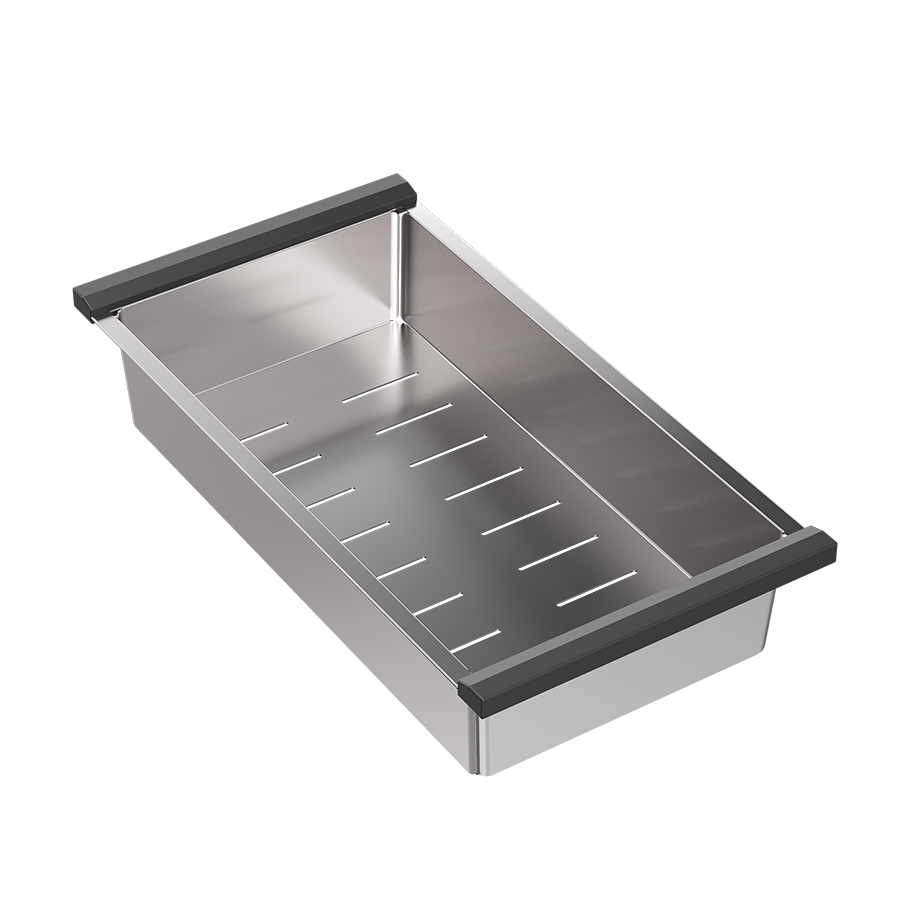 Wkładka stalowa ociekowa 380x200x60 mm QUADRON kolor STALOWY