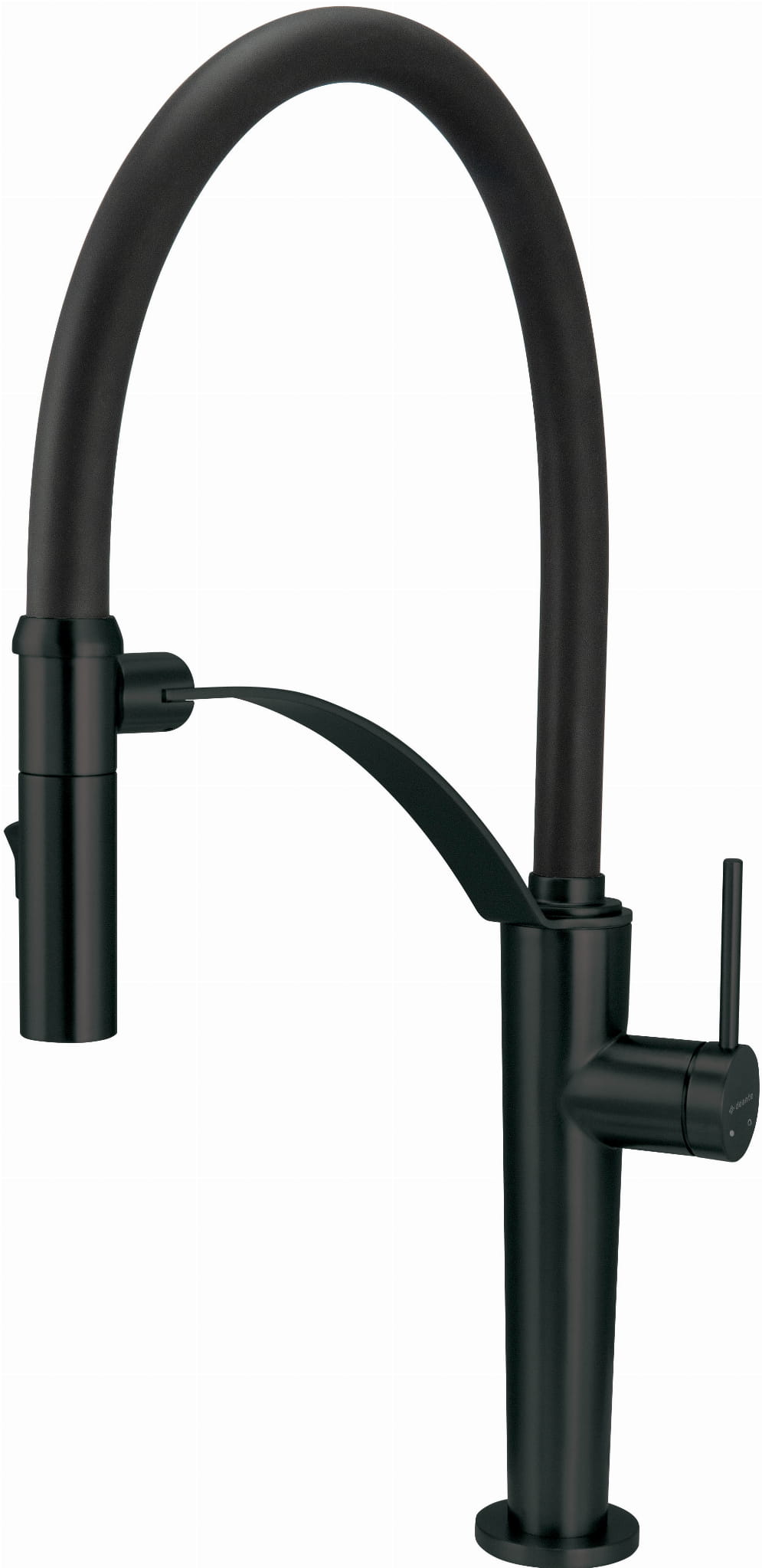 Bateria kuchenna Deante CORDA z elastyczną wylewką NERO  - 2 rodzaje strumienia