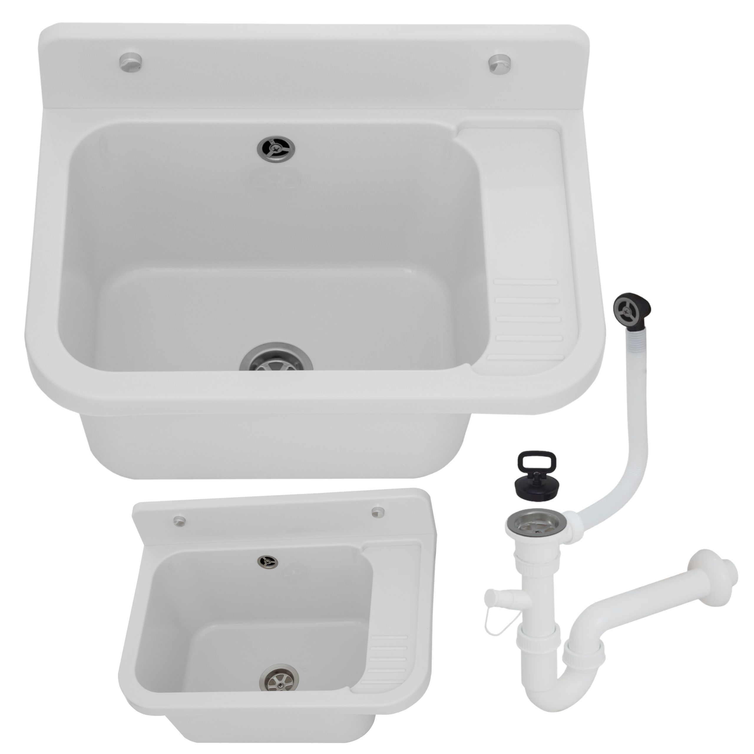  Zlewozmywak gospodarczy techniczny VIGO BIAŁY Komora robocza pralnia garaż