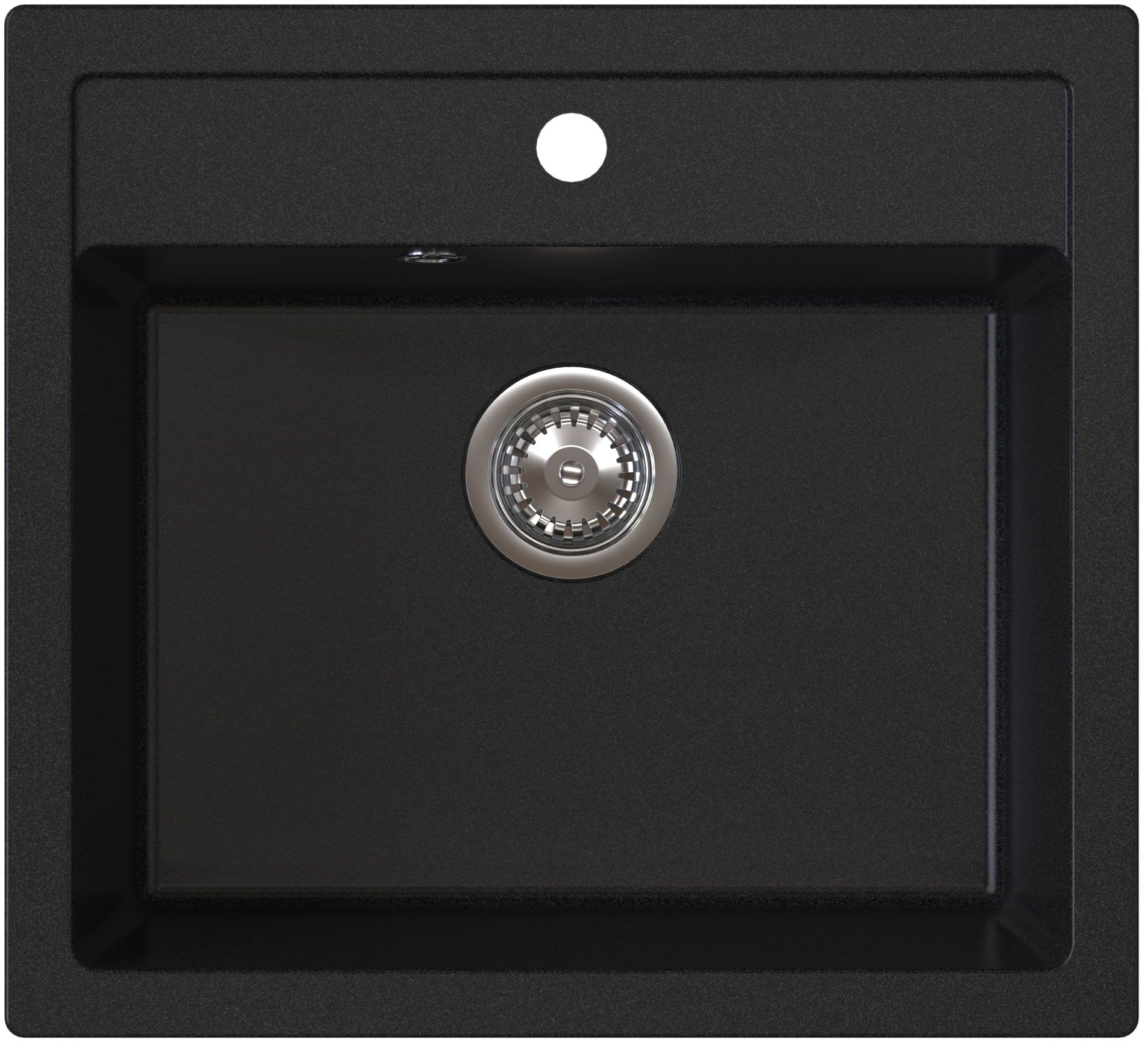 Zlewozmywak granitowy RUVETTI DITTO 60 56x51 cm czarny - zlew 1-komorowy