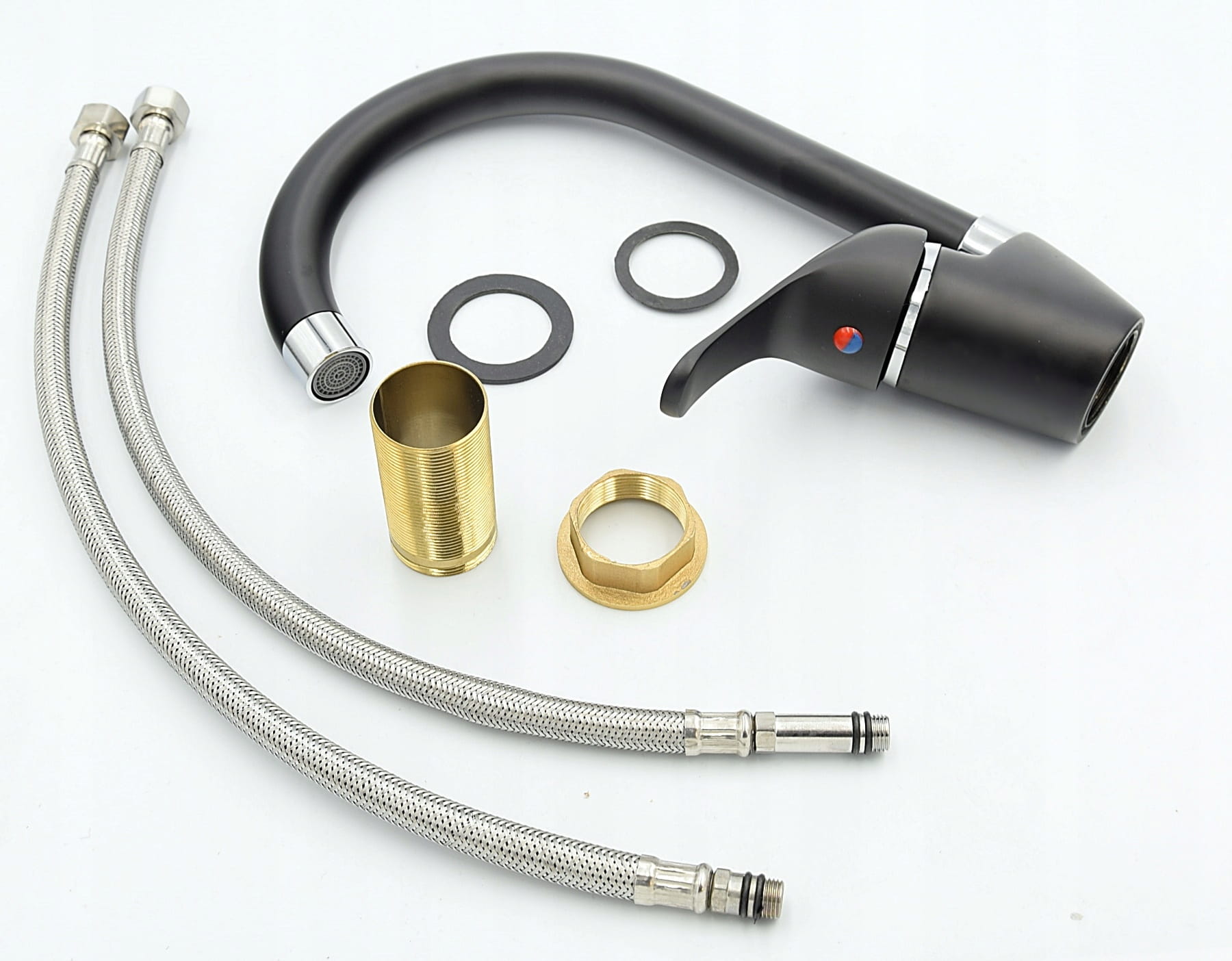 Bateria kuchenna zlewozmywakowa RIO czarna - wymiary